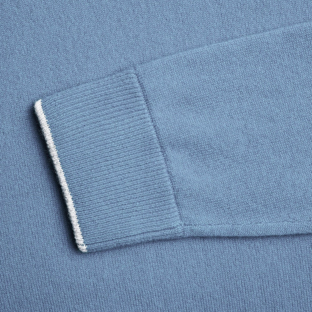 Greyson Golf Mid Layer - Tomahawk Cashmere Crew - Wolf Blue SS26