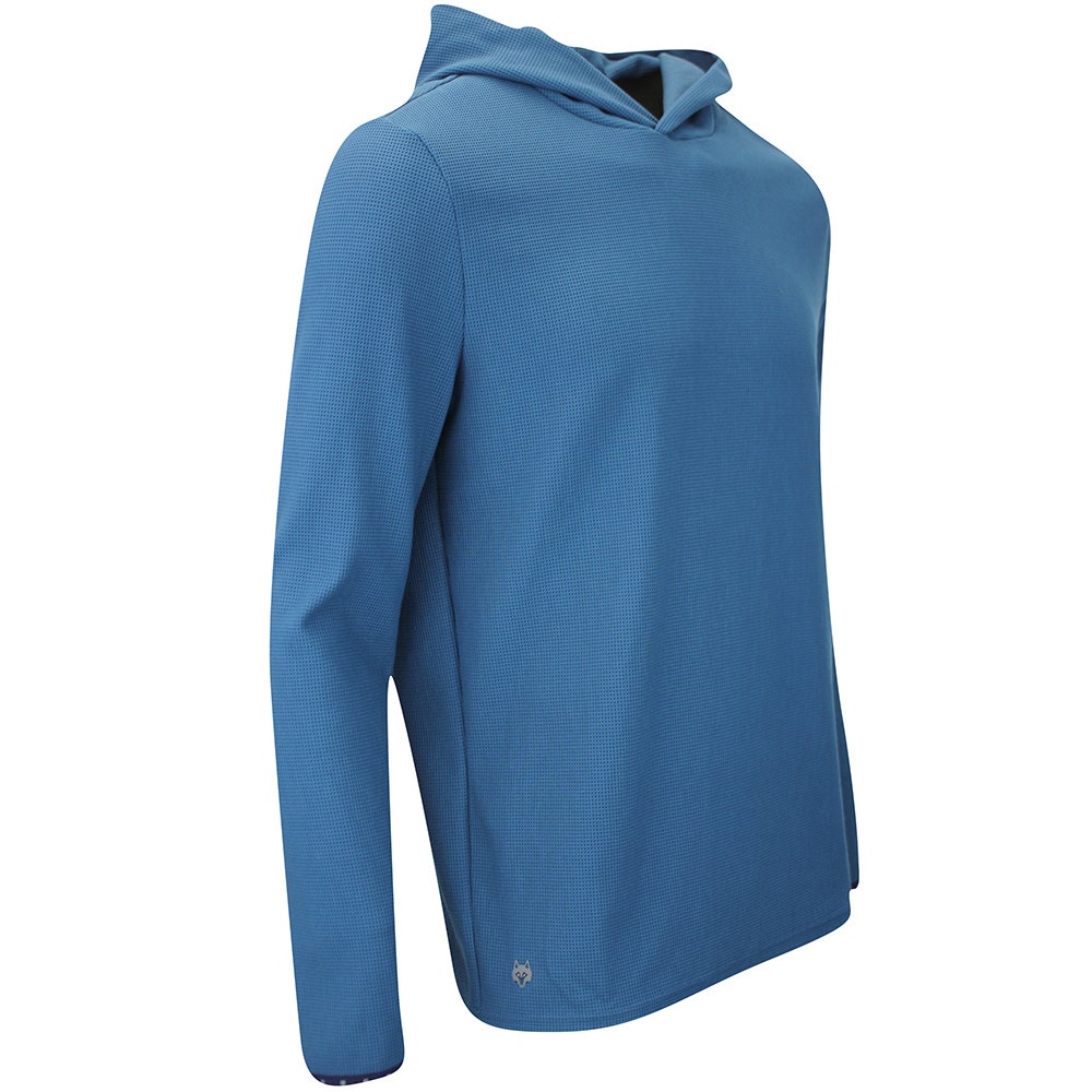 Greyson Golf Pullover - Traverse Waffle Hoodie - Aegean FA25