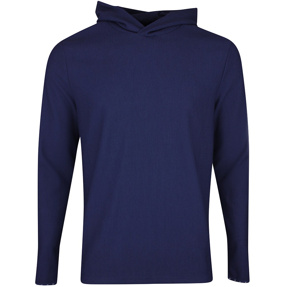 Greyson Golf Pullover - Traverse Waffle Hoodie - Maltese Blue SS26