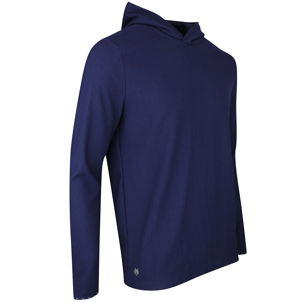 Greyson Golf Pullover - Traverse Waffle Hoodie - Maltese Blue SS26
