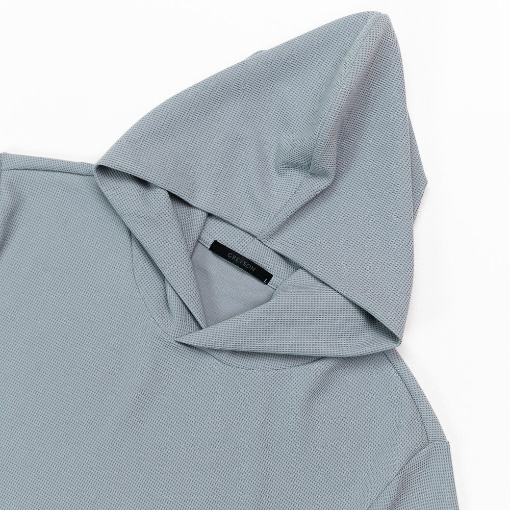 Greyson Golf Pullover - Traverse Waffle Hoodie - Pacific Fog SS26