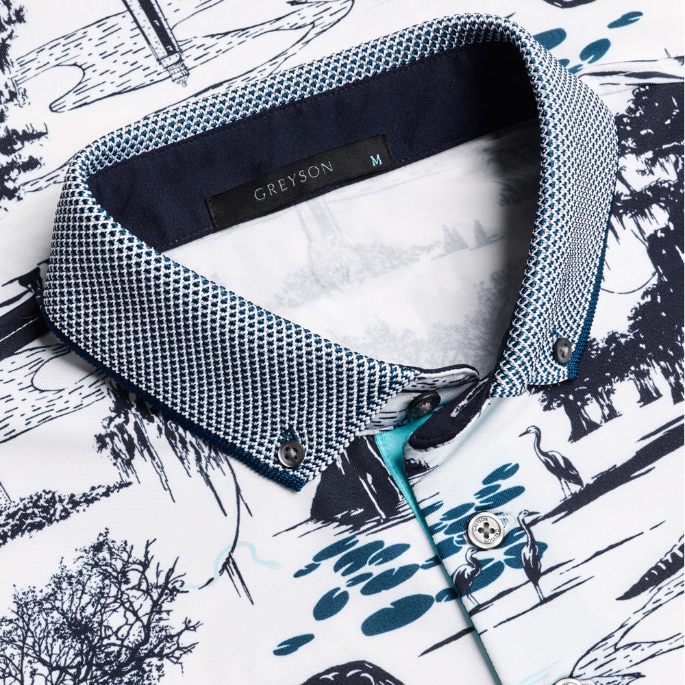 Greyson Golf Shirt - Angel Oak Polo - Arctic SS26