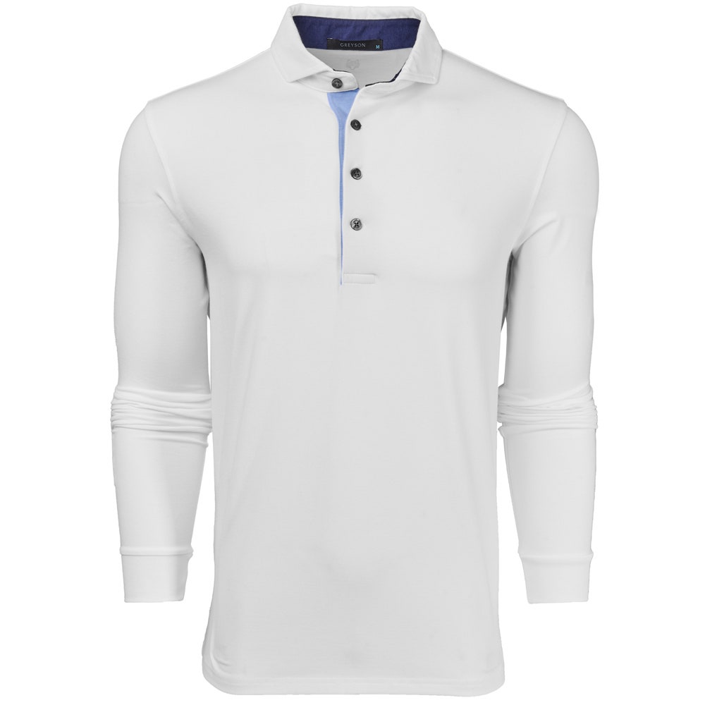 Greyson Golf Shirt - Apache II LS Polo - Arctic 2026
