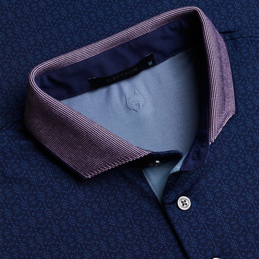 Greyson Golf Shirt - Barren Summit Polo - Maltese Blue FA25