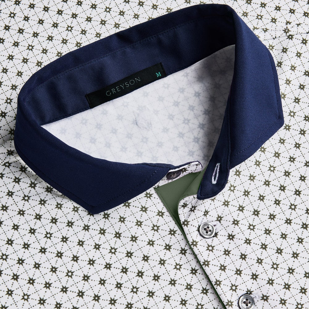 Greyson Golf Shirt - Howl To The North Polo - Arctic AW26