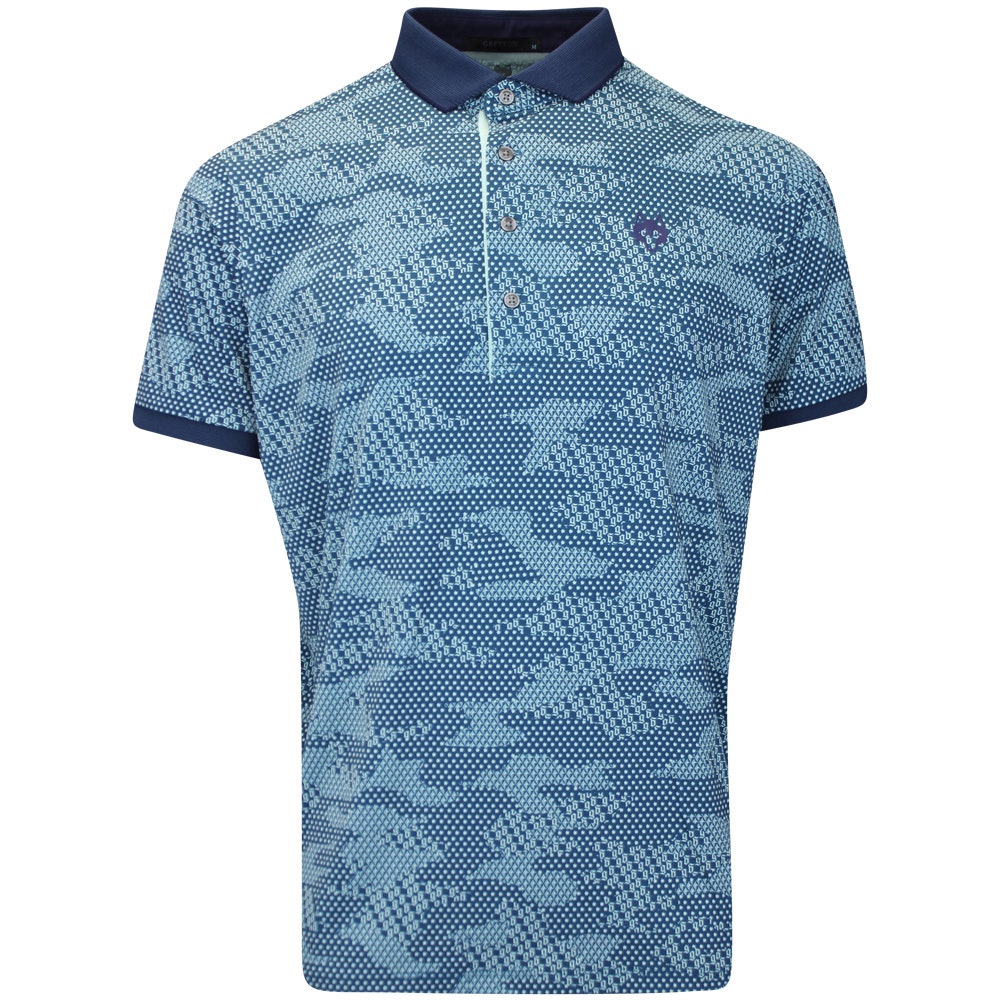 Greyson Golf Shirt - Icon Camo Polo - Aegean FA25