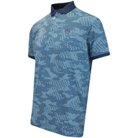 Greyson Golf Shirt - Icon Camo Polo - Aegean FA25