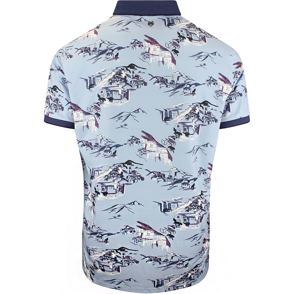 Greyson Golf Shirt - In The Blues Polo - Wolf Blue SS26