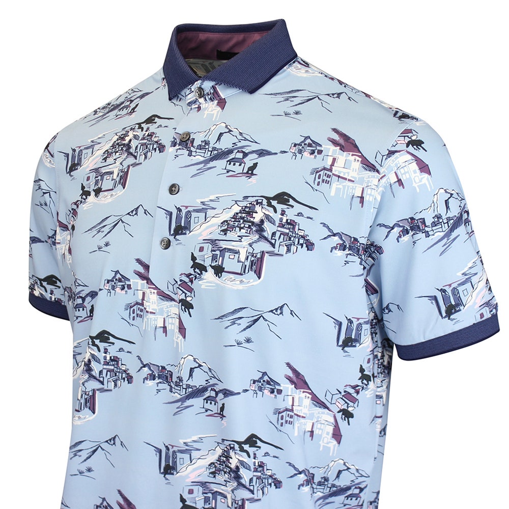 Greyson Golf Shirt - In The Blues Polo - Wolf Blue SS26