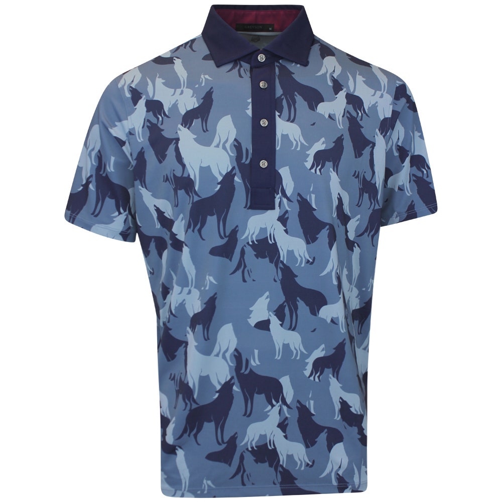 Greyson Golf Shirt - In The Shadows Polo - Vintage Indigo FA25