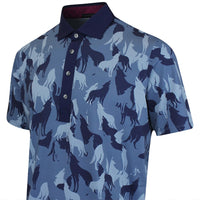 Greyson Golf Shirt - In The Shadows Polo - Vintage Indigo FA25