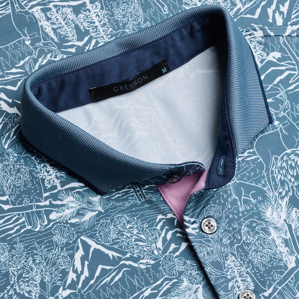Greyson Golf Shirt - In The Valley Polo - Vintage Indigo FA25