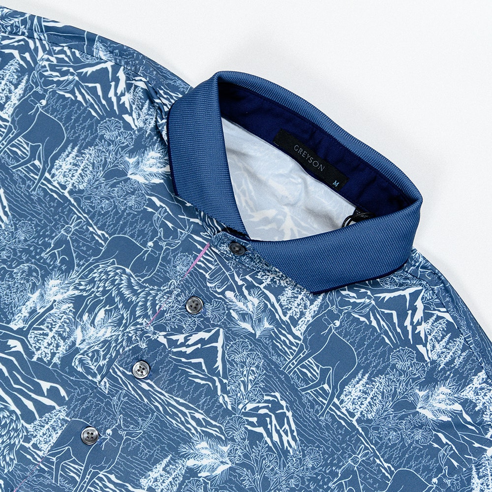 Greyson Golf Shirt - In The Valley Polo - Vintage Indigo FA25