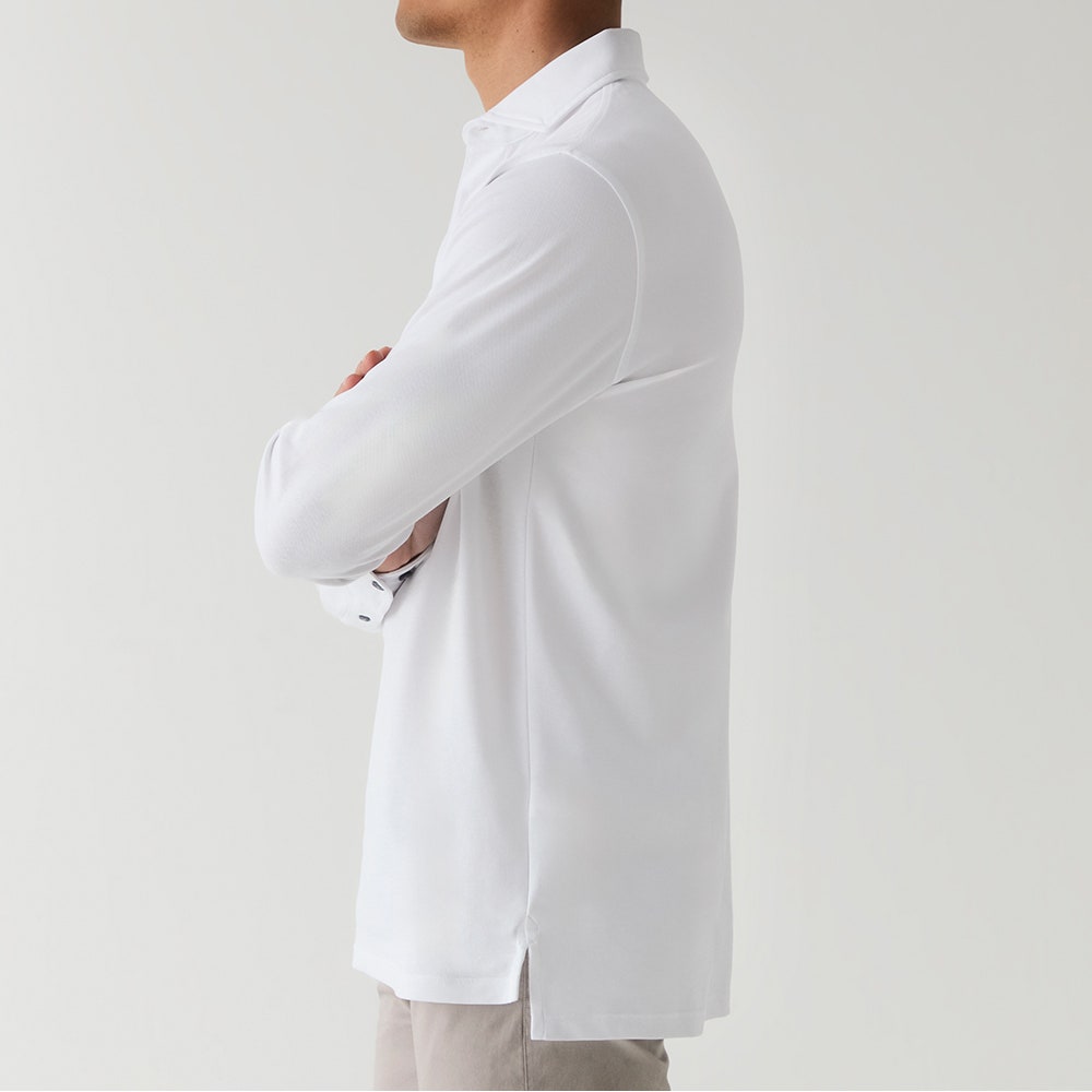 Greyson Golf Shirt - Omaha LS Polo - Arctic AW26