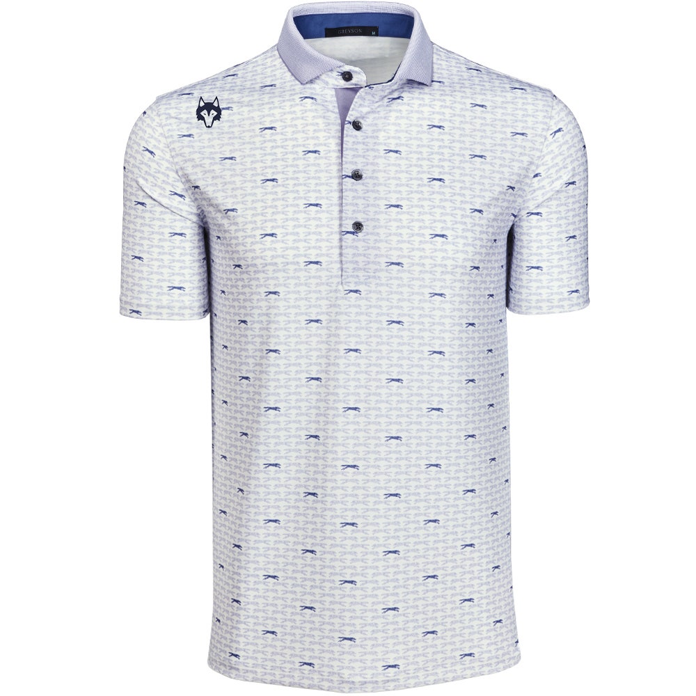Greyson Golf Shirt - Running Wolf Polo - Arctic AW26