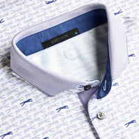 Greyson Golf Shirt - Running Wolf Polo - Arctic AW26