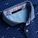 Greyson Golf Shirt - Running Wolf Polo - Maltese Blue AW26
