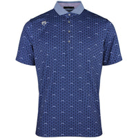 Greyson Golf Shirt - Running Wolf Polo - Maltese Blue AW26