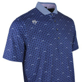 Greyson Golf Shirt - Running Wolf Polo - Maltese Blue AW26