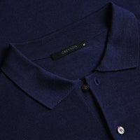 Greyson Golf Shirt - Saratoga Merino LS - Maltese Blue AW26