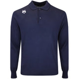 Greyson Golf Shirt - Saratoga Merino LS - Maltese Blue AW26