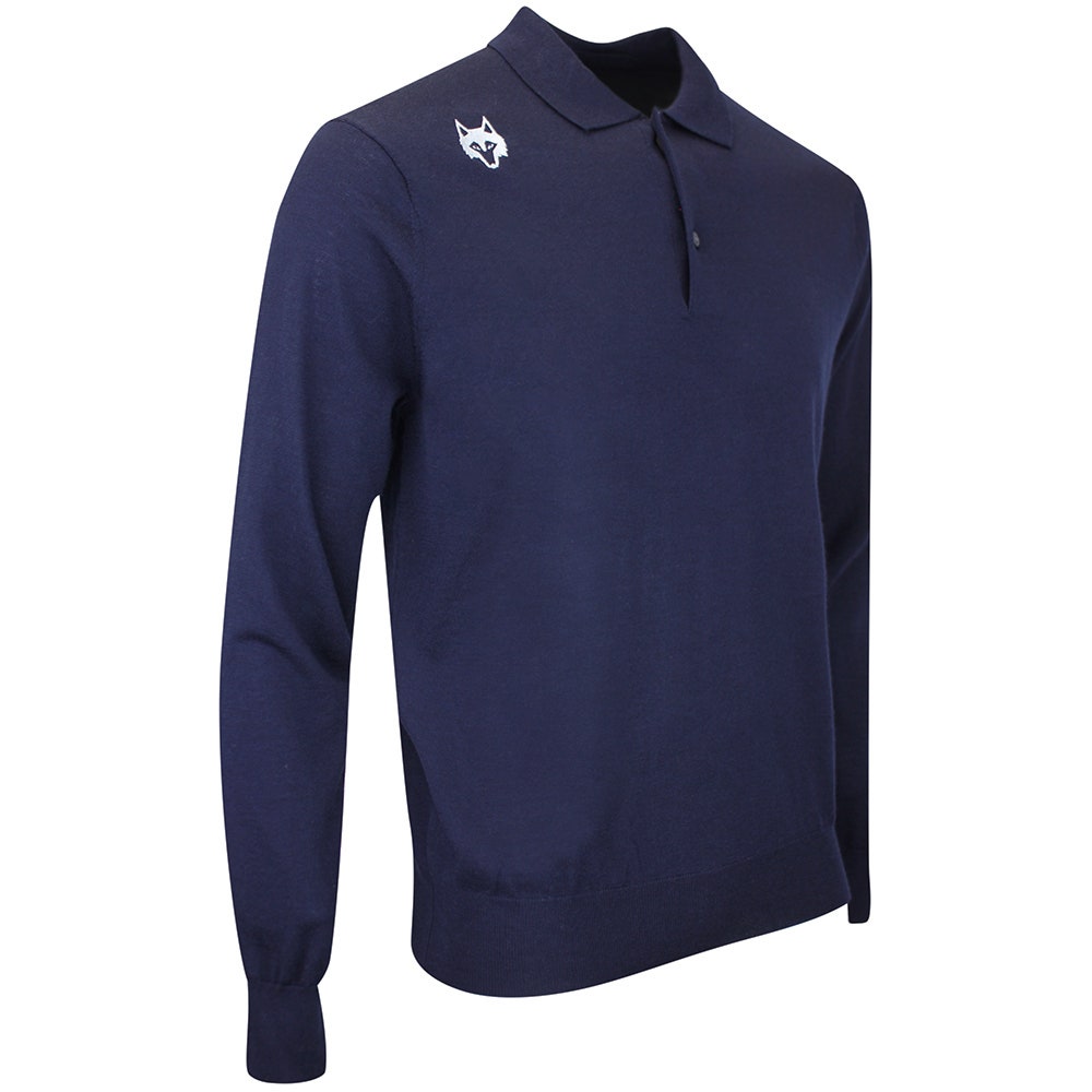 Greyson Golf Shirt - Saratoga Merino LS - Maltese Blue AW26
