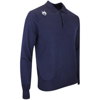 Greyson Golf Shirt - Saratoga Merino LS - Maltese Blue AW26