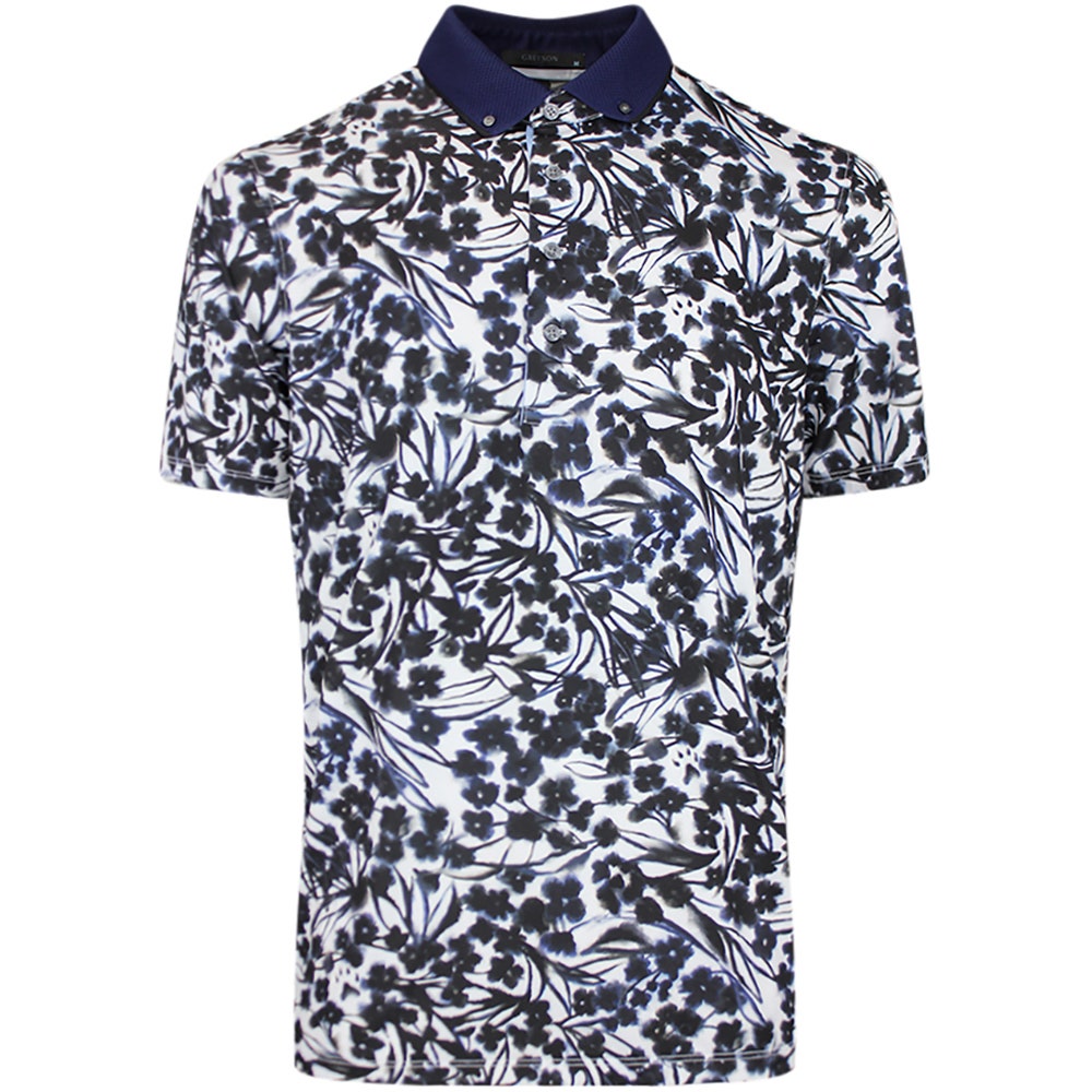 Greyson Golf Shirt - Shadow Bloom Polo - Arctic AW26