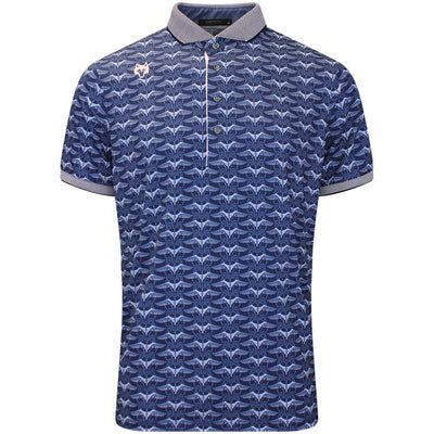 Greyson Golf Shirt - Silver Stilt Polo - Maltese Blue SS26