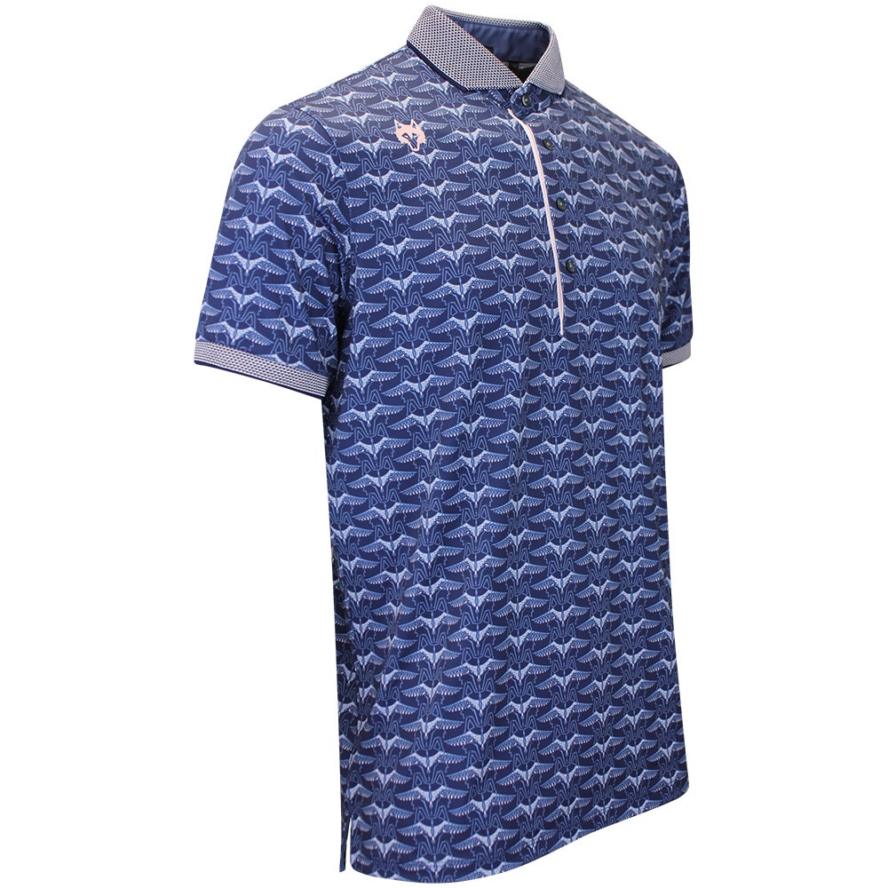 Greyson Golf Shirt - Silver Stilt Polo - Maltese Blue SS26