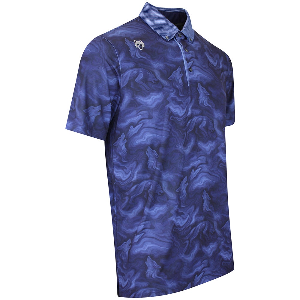 Greyson Golf Shirt - Smoke In The Den Polo - Maltese Blue AW26