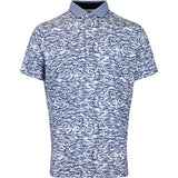 Greyson Golf Shirt - Stalking Wolf Camo Polo - Wolf Blue SS26