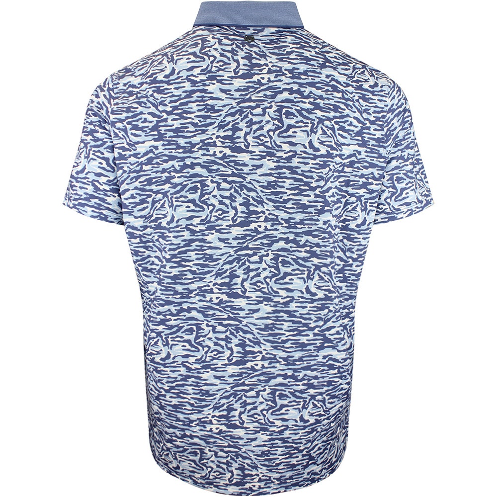 Greyson Golf Shirt - Stalking Wolf Camo Polo - Wolf Blue SS26