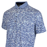 Greyson Golf Shirt - Stalking Wolf Camo Polo - Wolf Blue SS26