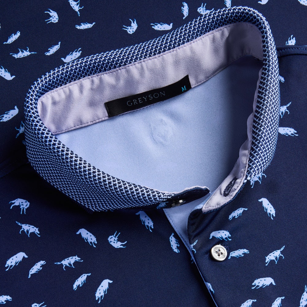 Greyson Golf Shirt - Wolfnastie Polo - Maltese Blue AW26