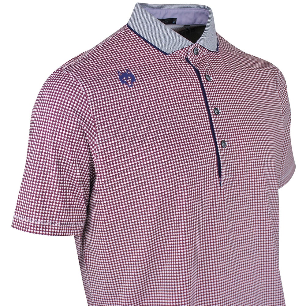 Greyson Golf Shirt - Wolvestooth Polo - Merlot AW26