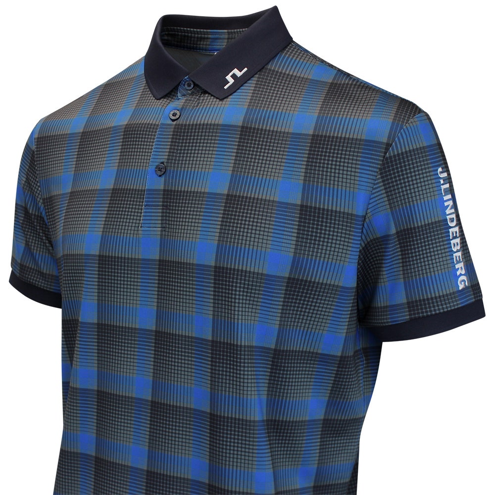 GP Exclusive - J.Lindeberg Tour Tech Print Reg. Fit - GSO Tartan 2026