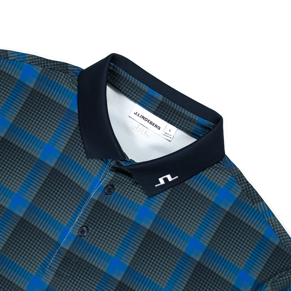 GP Exclusive - J.Lindeberg Tour Tech Print Reg. Fit - GSO Tartan 2026