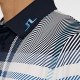 GP Exclusive - J.Lindeberg Tour Tech Print Reg. Fit Polo - GSO Tartan