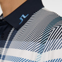 GP Exclusive - J.Lindeberg Tour Tech Print Reg. Fit Polo - GSO Tartan