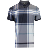 GP Exclusive - J.Lindeberg Tour Tech Print Reg. Fit Polo - GSO Tartan