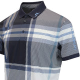 GP Exclusive - J.Lindeberg Tour Tech Print Reg. Fit Polo - GSO Tartan