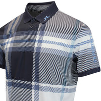 GP Exclusive - J.Lindeberg Tour Tech Print Reg. Fit Polo - GSO Tartan