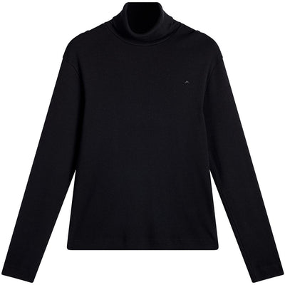 J.Lindeberg Golf Base Layer - Bedford Turtle Neck LS - Black AW26
