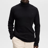 J.Lindeberg Golf Base Layer - Bedford Turtle Neck LS - Black AW26