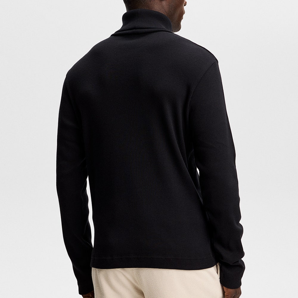 J.Lindeberg Golf Base Layer - Bedford Turtle Neck LS - Black AW26