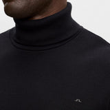 J.Lindeberg Golf Base Layer - Bedford Turtle Neck LS - Black AW26