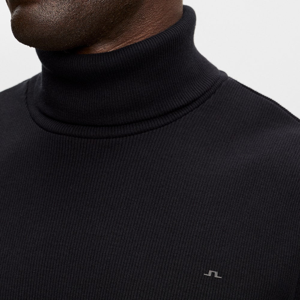 J.Lindeberg Golf Base Layer - Bedford Turtle Neck LS - Black AW26