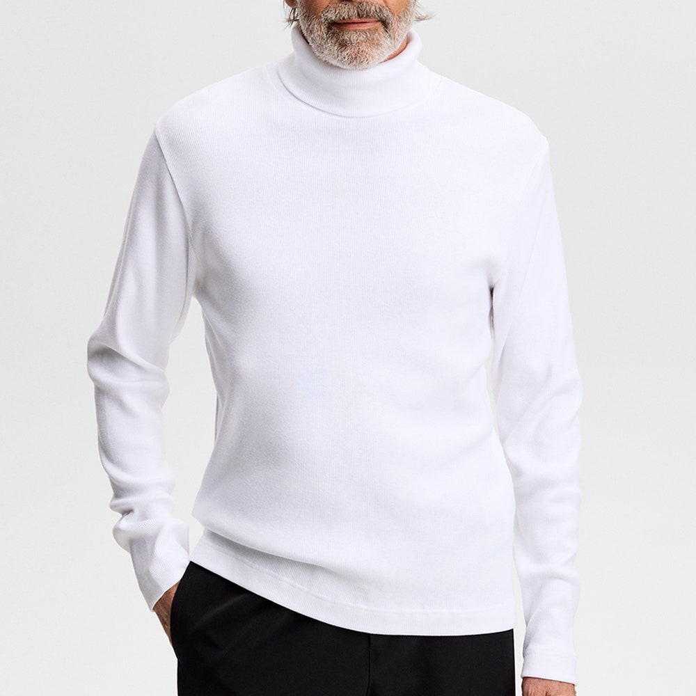 J.Lindeberg Golf Base Layer - Bedford Turtle Neck LS - White AW26