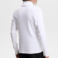 J.Lindeberg Golf Base Layer - Bedford Turtle Neck LS - White AW26